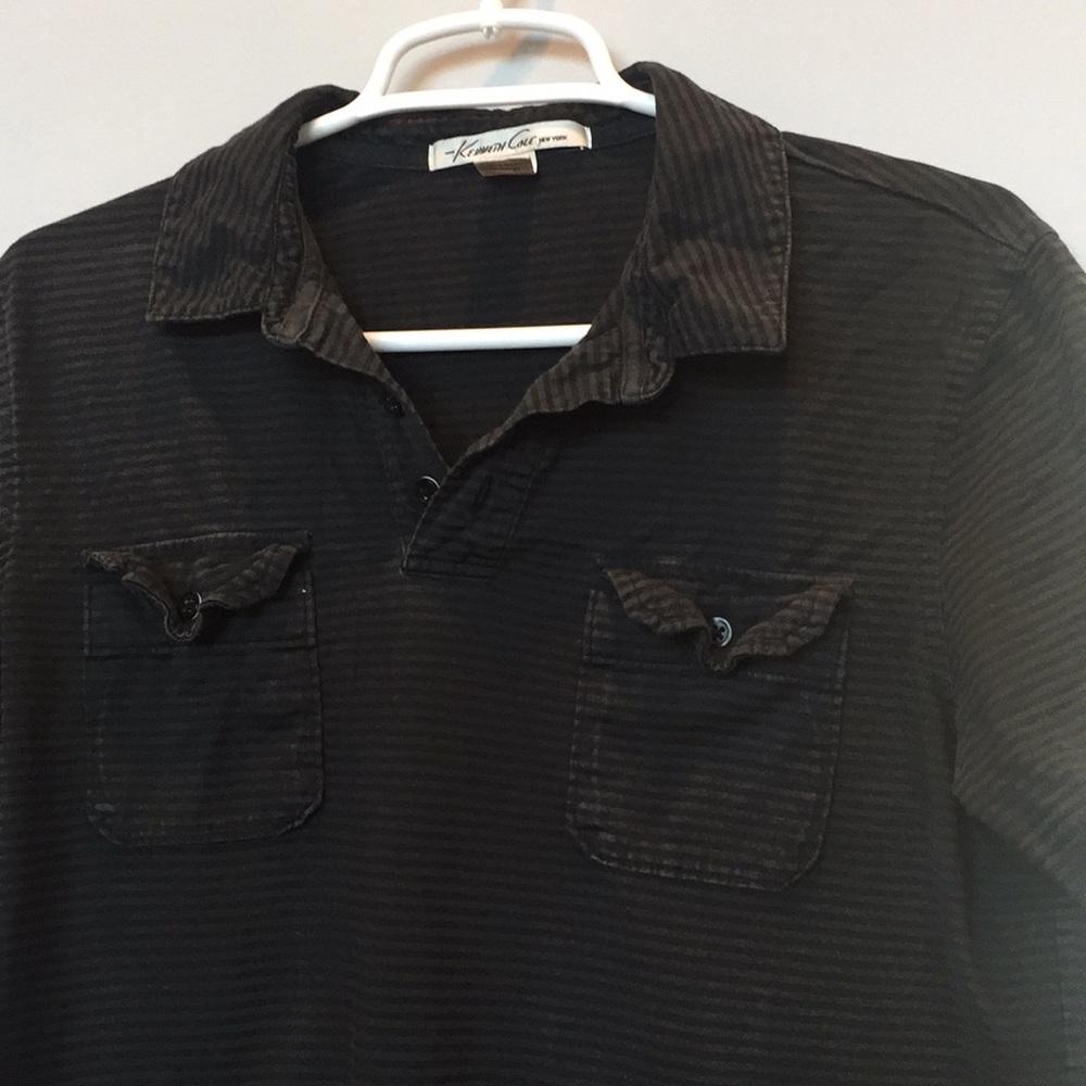 Kenneth Cole striped polo